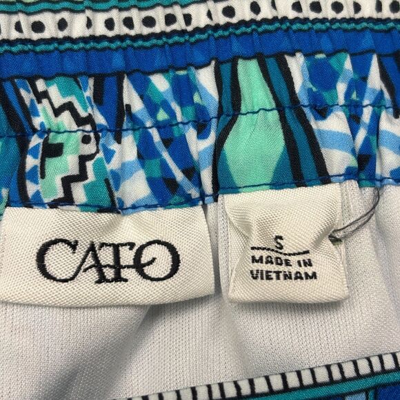 Cato Womens Straight Boho Beach Maxi Faux Wrap Skirt Size S Blue Island Vacation - Picture 4 of 9